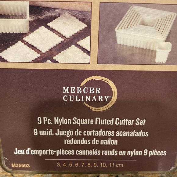 9pc. Nylon Square Fluted Cutter Set - Picture 2 of 5